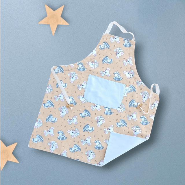 Tablier de Cuisine ou Activités pour Enfants en Coton Personnalisé réglable Koala