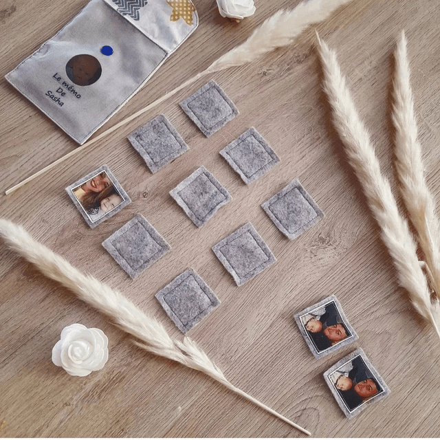 Jeux Mémo en Tissu Faits Main 🌟