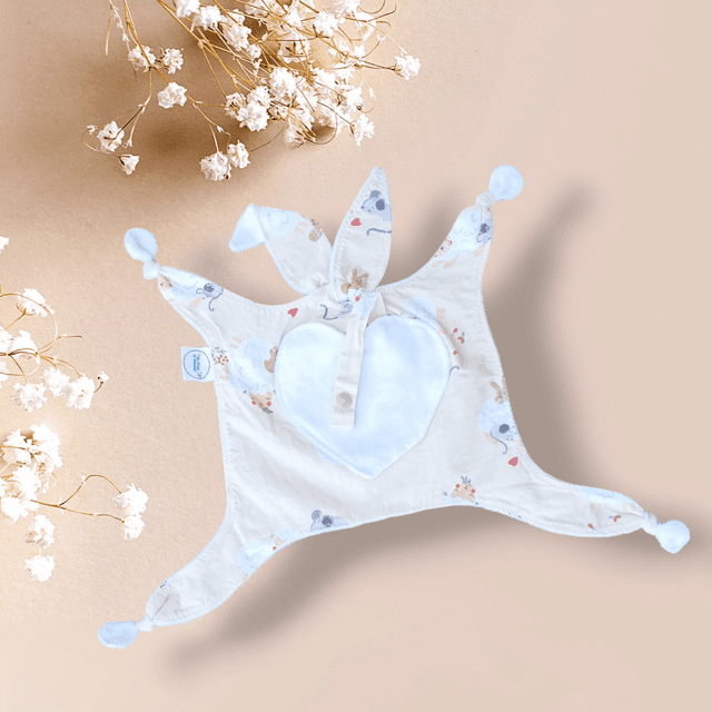 Doudou  Lapin Range Tétine Moutons