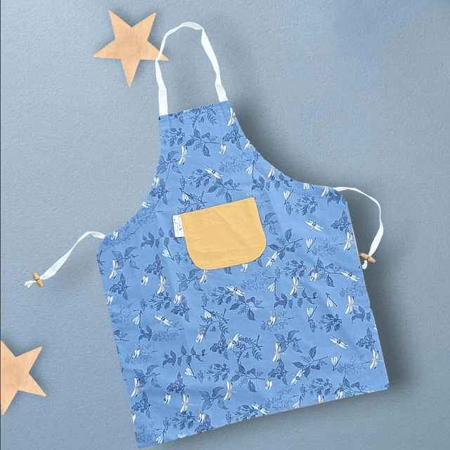  Tablier de Cuisine ou Activités pour Enfants en Coton Personnalisé réglable  Libellules